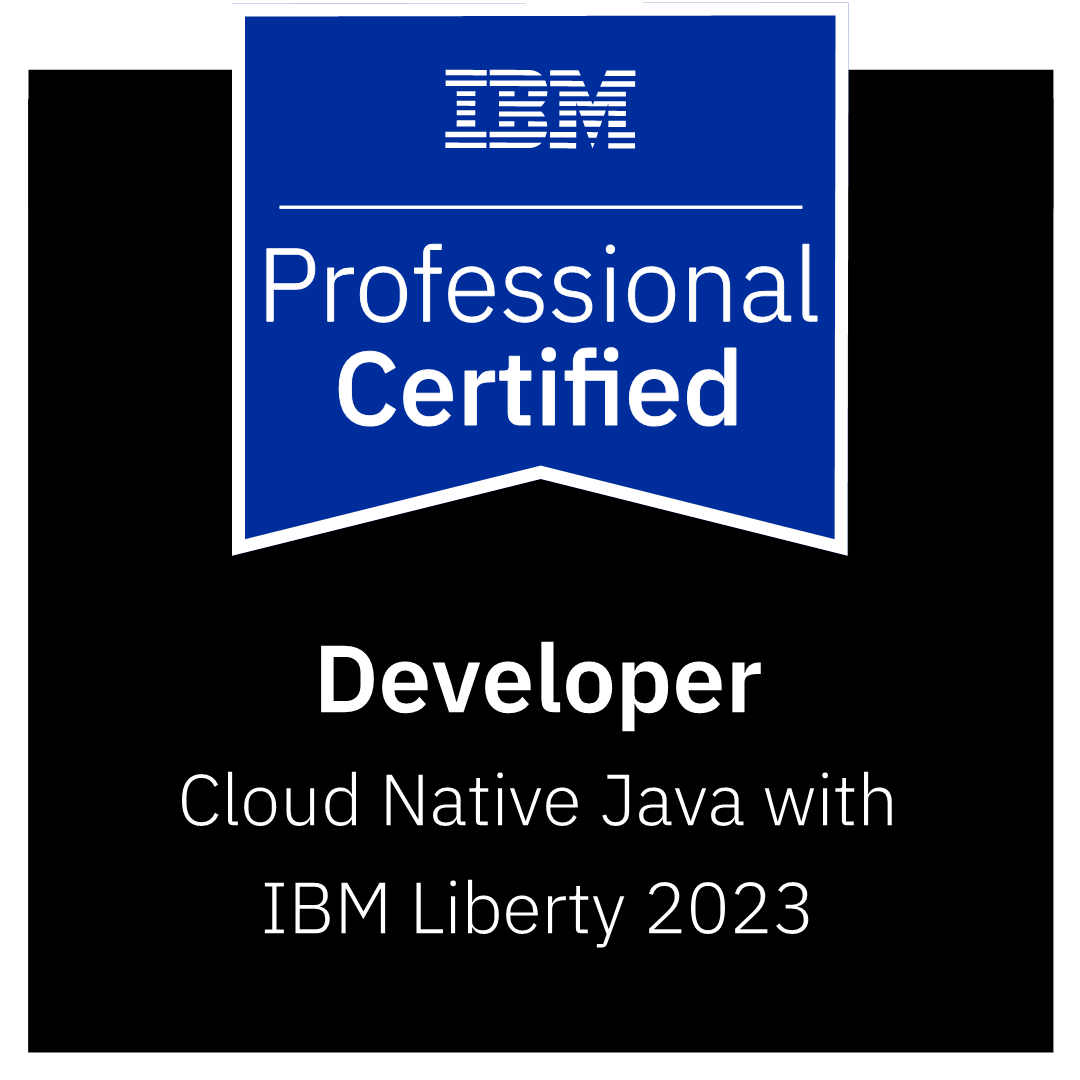 IBM Liberty 2023 Cloud Native Java Developer logo